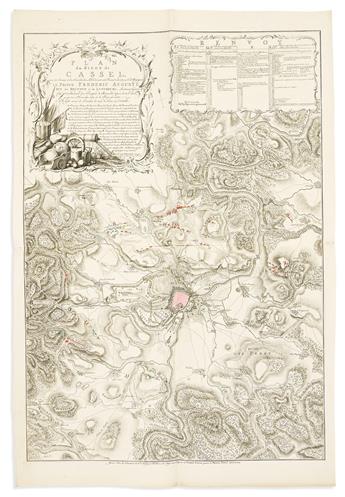 (EUROPE.) Various cartographers. Composite portfolio of approximately 55 seventeenth-and-eighteenth-century engraved regional maps